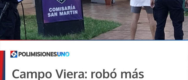 Campo Viera: robó más de tres millones, huyó en remis y fue detenido tras ser identificado por cámaras