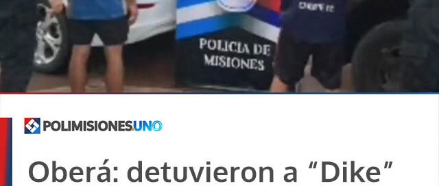 Oberá: detuvieron a “Dike” y a un menor acusados de robar en la casa de una abuela de 83 años