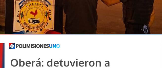 Oberá: detuvieron a un joven con frondoso prontuario tras intentar robar en una vivienda