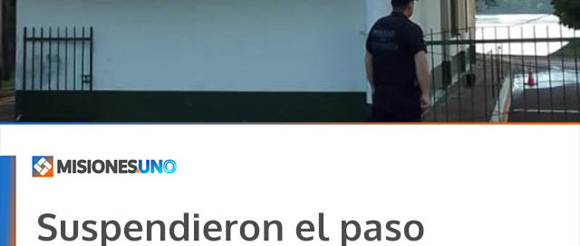 Suspendieron el paso fronterizo entre Panambí y Porto Vera Cruz por la bajante del río Uruguay
